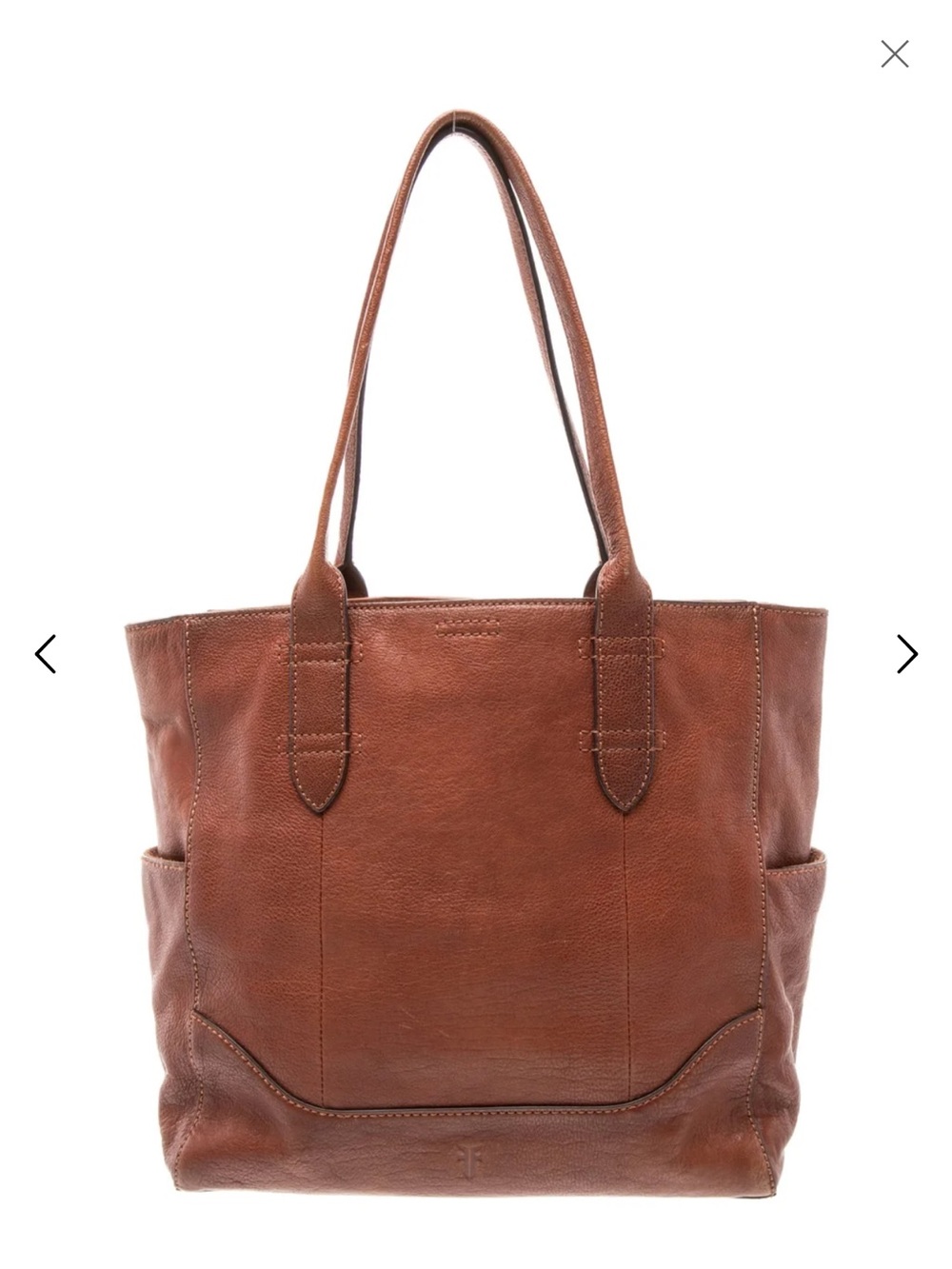 Frye Large Leather Brown Tote large the brown tote